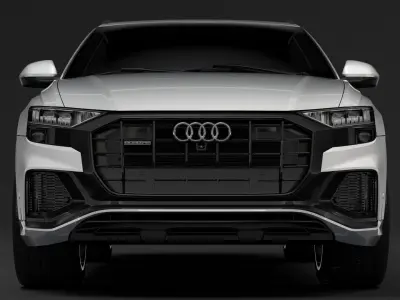Audi Q8 55 TFSI quattro S line 2020 3D model