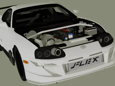 Toyota Supra MK4 3D Model 3D model