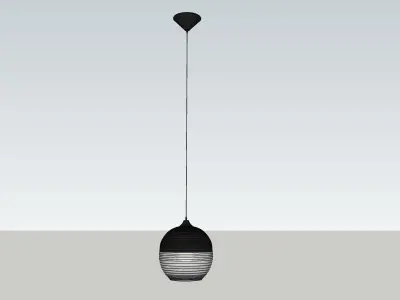 Ashley Furniture Glass Pendant Light 3D model