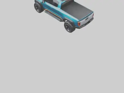 Electric Pickup Truck model 3D model