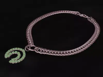 Necklece Game Ready Asset Low-poly 3D model