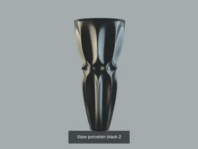 Vases porcelain 2 3D Model Collection