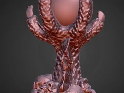 Dragon Claw Crystal Ball holder and base decoration 3D print model