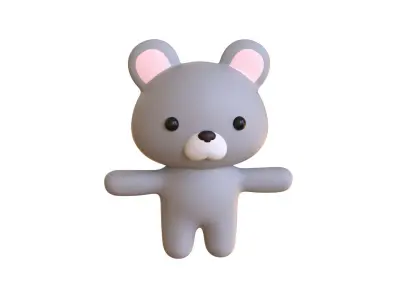 Character011 Chubby Rat Low-poly 3D model