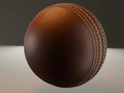 Cricket Ball  Free low-poly 3D model