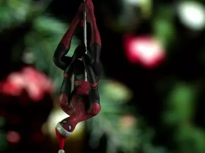 Spiderman Christmas Ornament Free 3D print model