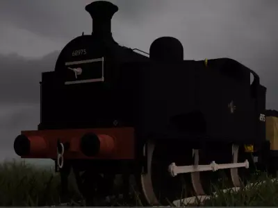 British Railways class J50 Steam locomotive  3D model