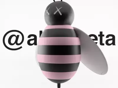 Kaws Dior Bee 2 Textured Low-poly 3D model