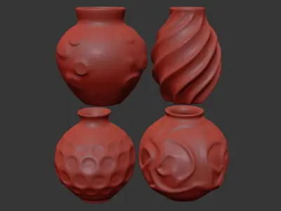 vase set 3D model