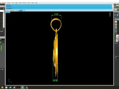 Lucky Feng Shui Rooster Pendant Jewelry 3D Model 3918 3D print model