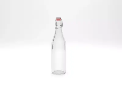Glass Bottle Low-poly 3D model