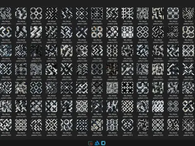 550 Metal pattern - Vol33 - 8K Res Texture