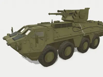 BTR-4E Low-poly 3D model