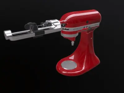 Fruit and Vegetable Spiralizer Low-poly 3D model