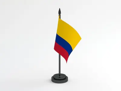 Table Flag Colombia 3D model