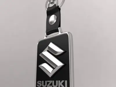 Suzuki car logo keychain  3d model  3D model