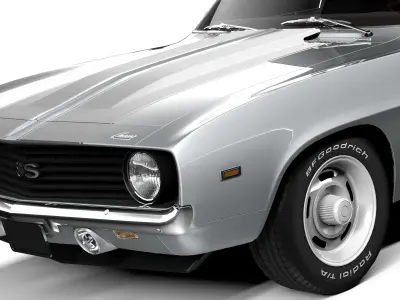 Chevrolet Camaro SS 1969 Lowpoly 3D model