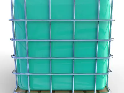 IBC Container 7 Low-poly 3D model