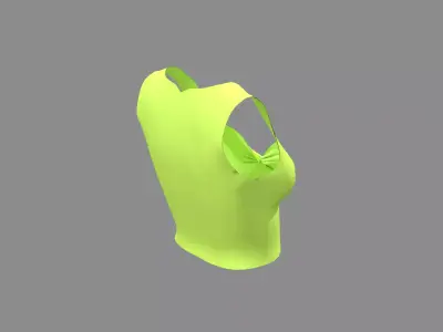 Womens Gym Blouse 3D model