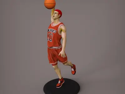 Hanamichi Sakuragi Figure manga anime Slam Dunk 3D print model