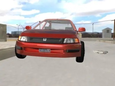 VINTAGE HONDA CAR 3D model