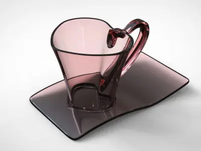 L1ghtBl heart cup 3D model