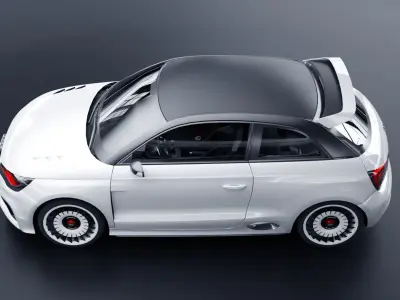 Audi A1 Quattro Low-poly 3D model