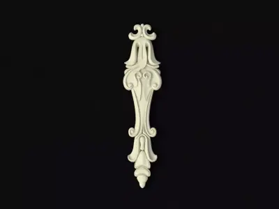 Central decor ornament for furniture 3D model 313