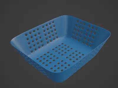 Plastic Basket 01 3D model