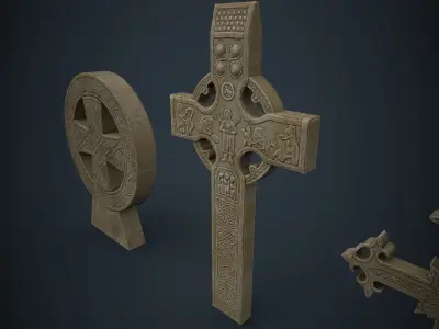 Cross Pack Low-poly 3D model