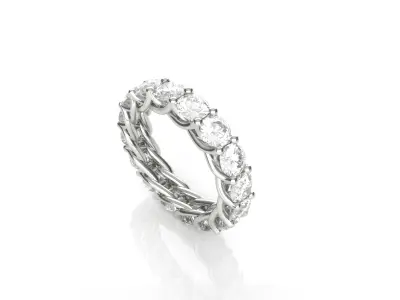 Braided Diamond Wedding Band  3D print model