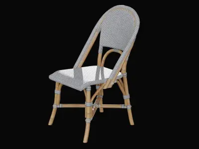 Riviera dining chair fog Low-poly 3D model