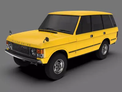 Land Rover Range Rover Classic 1986 Vintage Off-Road SUV 3D model