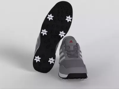 ADIDAS Mens Tech Response 2 Golf Shoe Low-poly 3D model