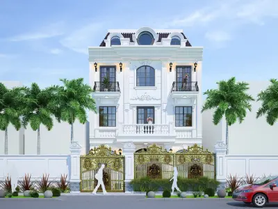 Classic villa exterior 3D model