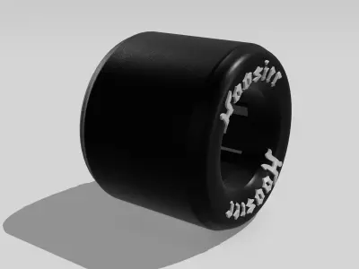 Hoosier Drag Slick Tire 32x17 n 29x18 with script Tyre 3D print model