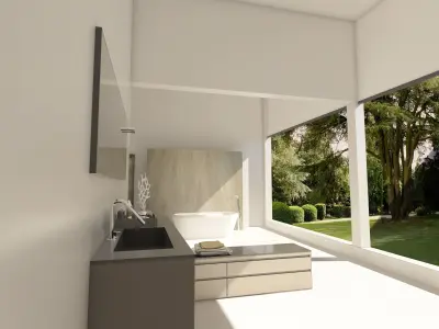 Bathroom 02 VR-ready Low-poly 3D model