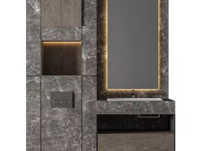 Luxury Bathroom 175 3D model