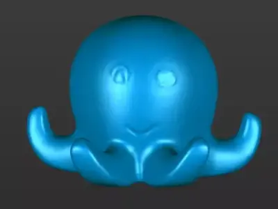 Cute Crab 3D Printable Toy Figure 3D print model