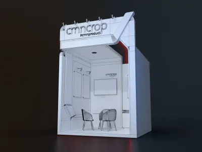 booth design 3D model