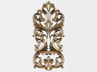 Carved decor for cnc 45 3D model