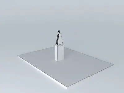 STATUE OF DR FELIX RODRIGUEZ OF THE SOURCE IN SANTA POLA Free 3D model