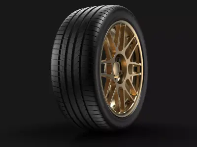 Car wheel 18 Inches 3D model