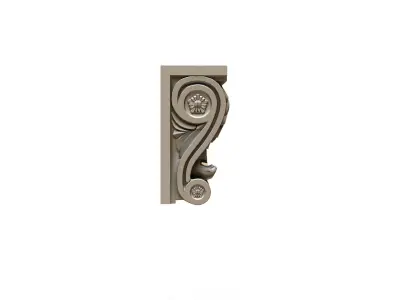 Corbel-7f 3D model ornate wall sconce 3D model