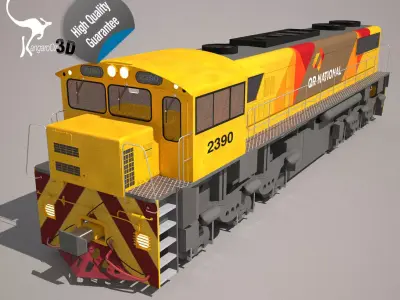 Locomotive QR National Class 2390 3D model