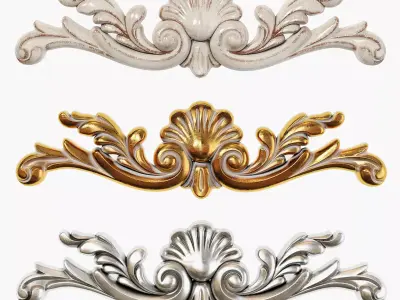 Classic carved 233 3D model