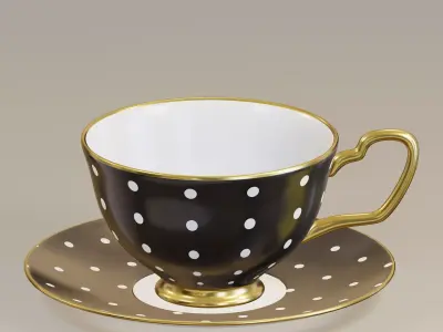 Polka Dot Cup 3D model