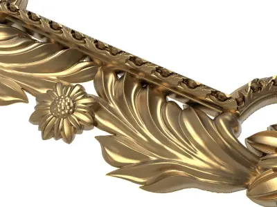 Carved Picture Frame 3D model