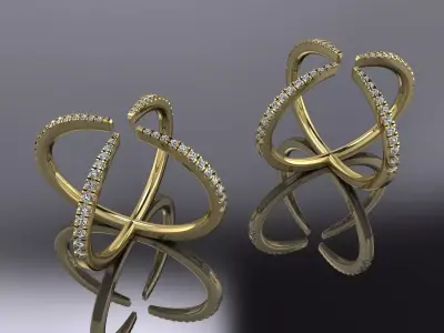 Jewelry Ring Gold 3D print model