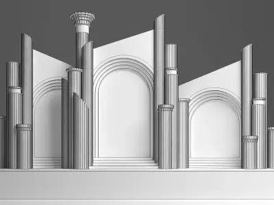 Wedding Stage 3D model